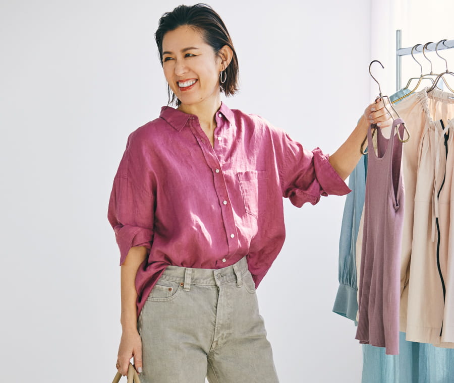 大草直子の MY LIFE, MY FASHION VOL.03 新鮮！ほんのりモードな グレージュの“ひとクセ”デニム