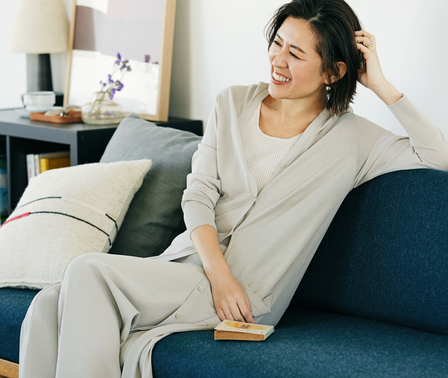 大草直子の MY LIFE, MY FASHION VOL.05 リラクシーなのに きちんと感もあるニットパンツ