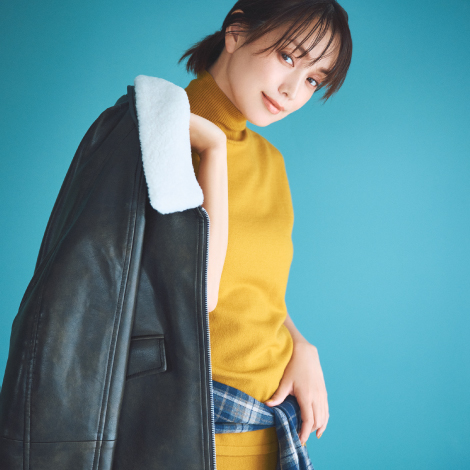 蛯原友里が纏う、秋の最旬ワードローブ