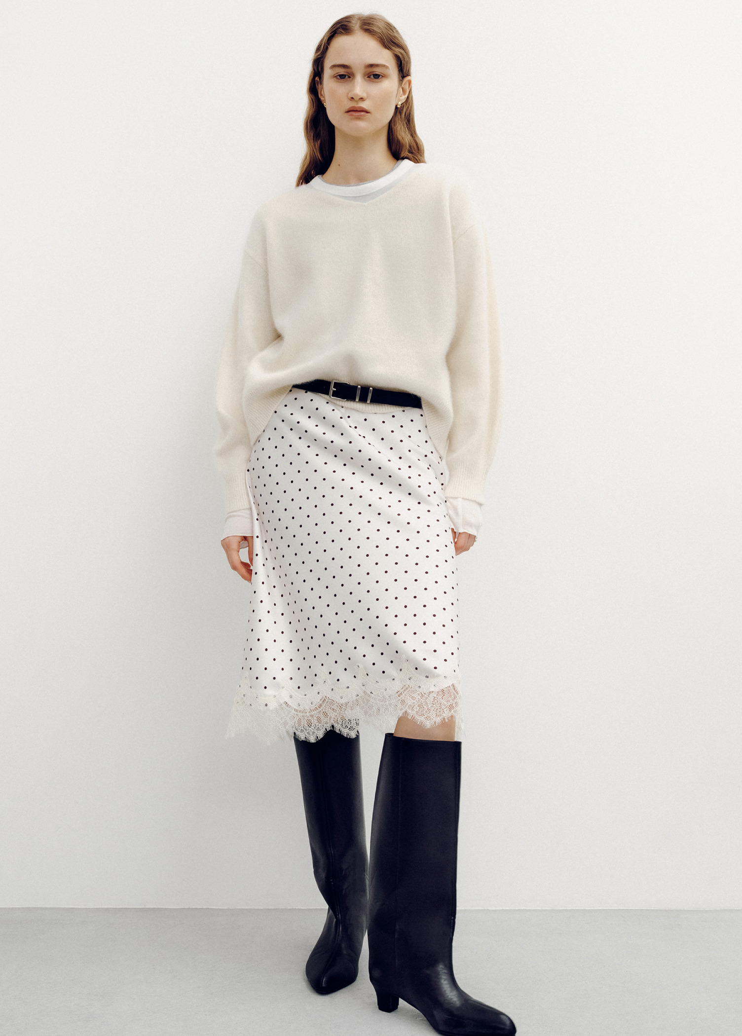 Part. 13 of 15：knit・tops・tops・skirt・belt・boots