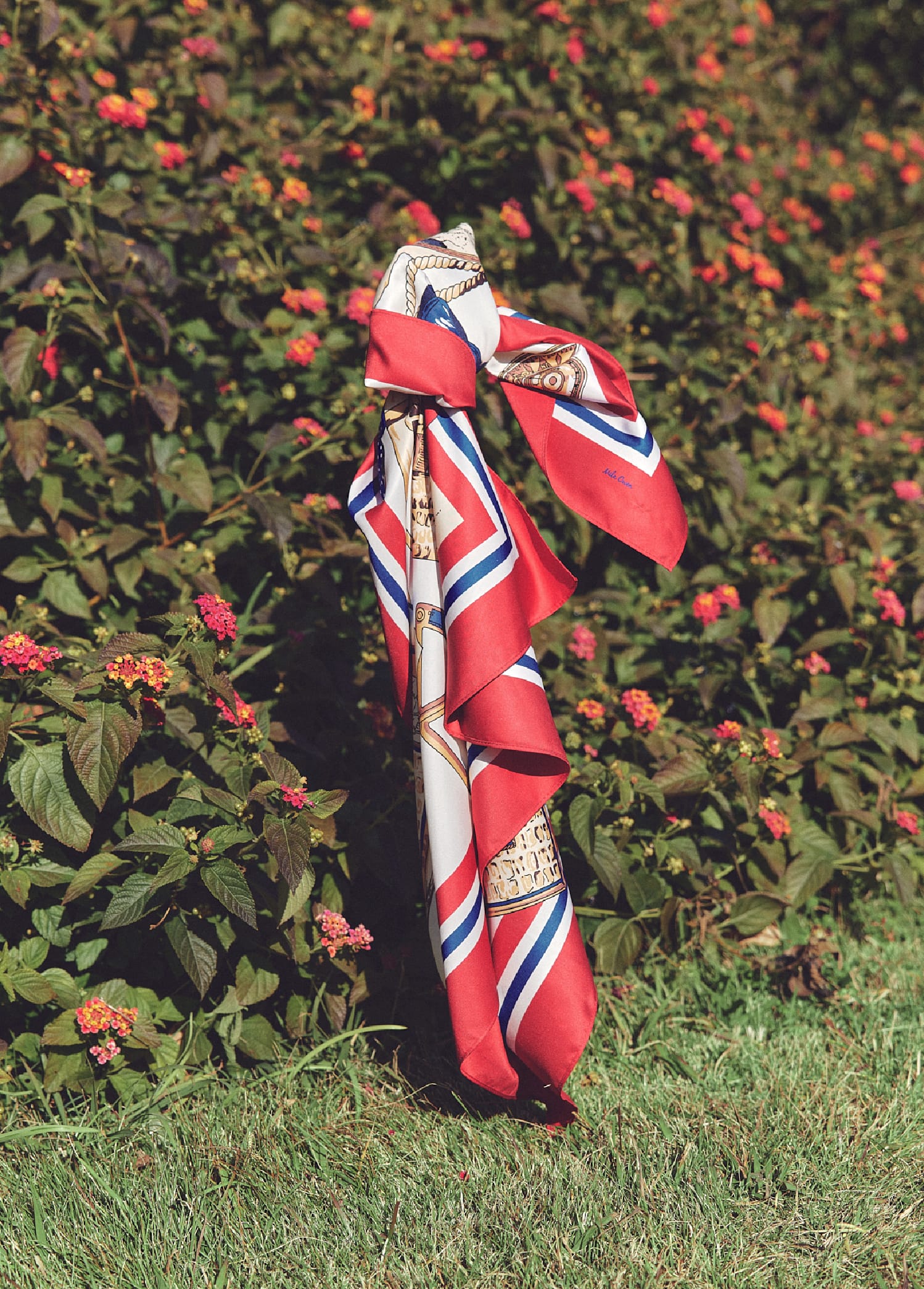 トラベル柄スカーフ