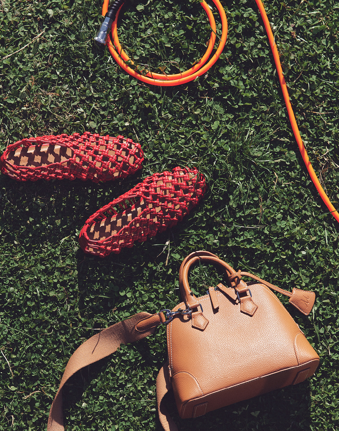 ワイドショルダーミドルボストンバッグ&メッシュバレエ