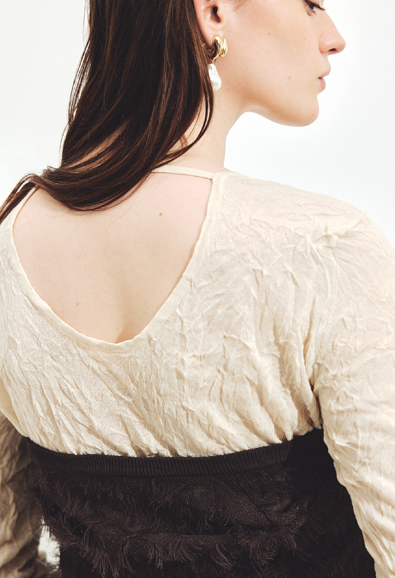 同コーディネートのバックスタイル