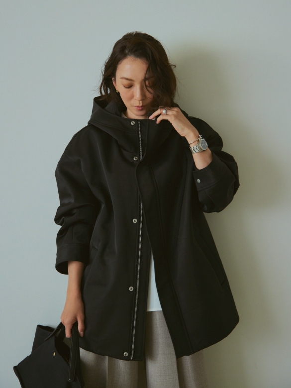 MAYU　　ミラオーウェン　ボアコート　1 クリーニング済 COMFORT OUTER COLLECTION 上品で着まわし力も備えたアウター