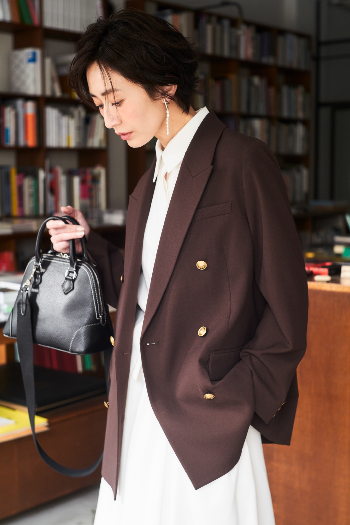 同コーディネートのサイドスタイル