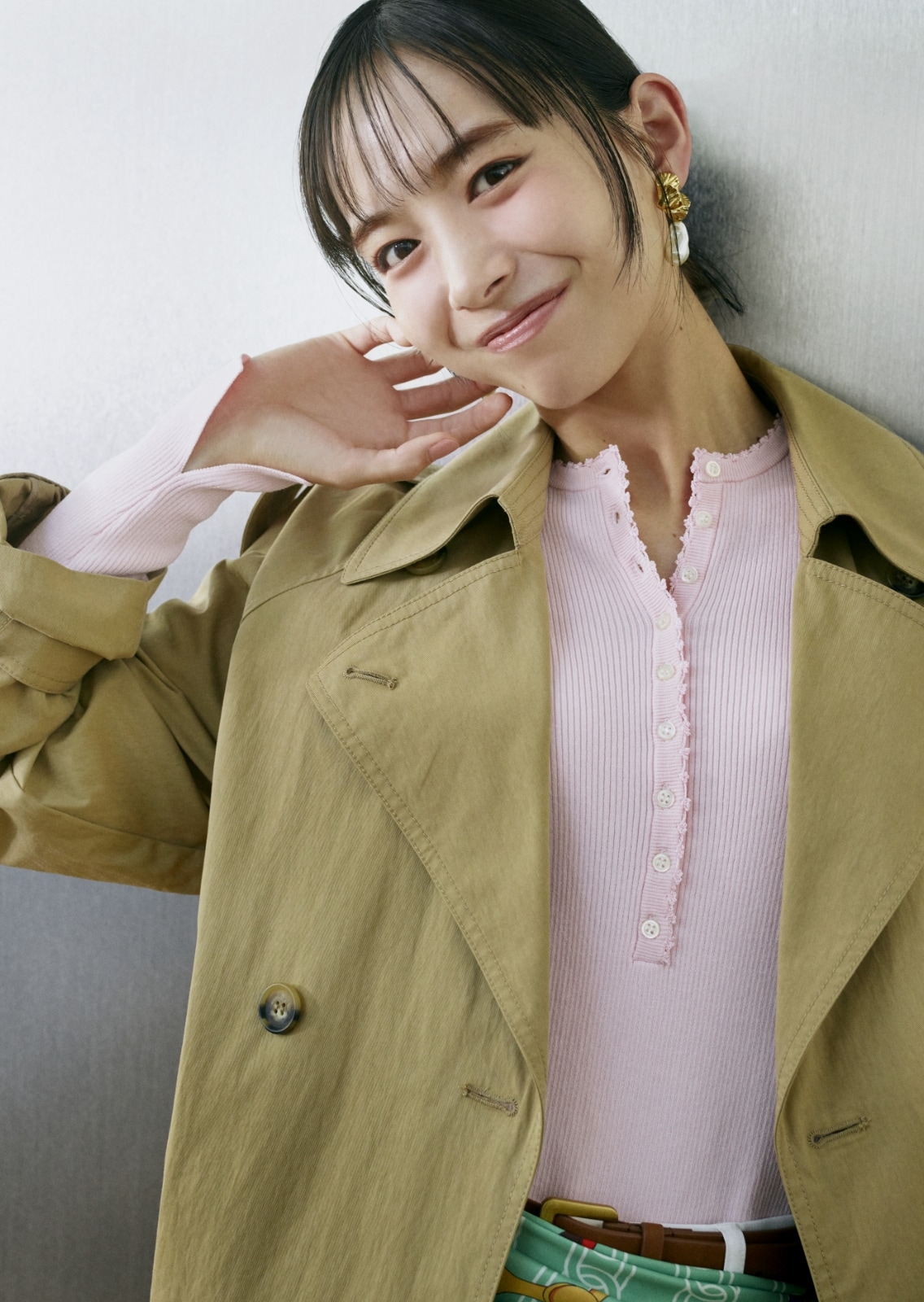 同コーディネートの上半身アップ