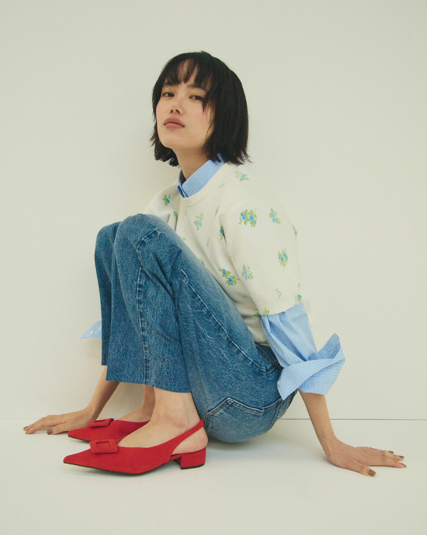 同コーディネートの別ショット