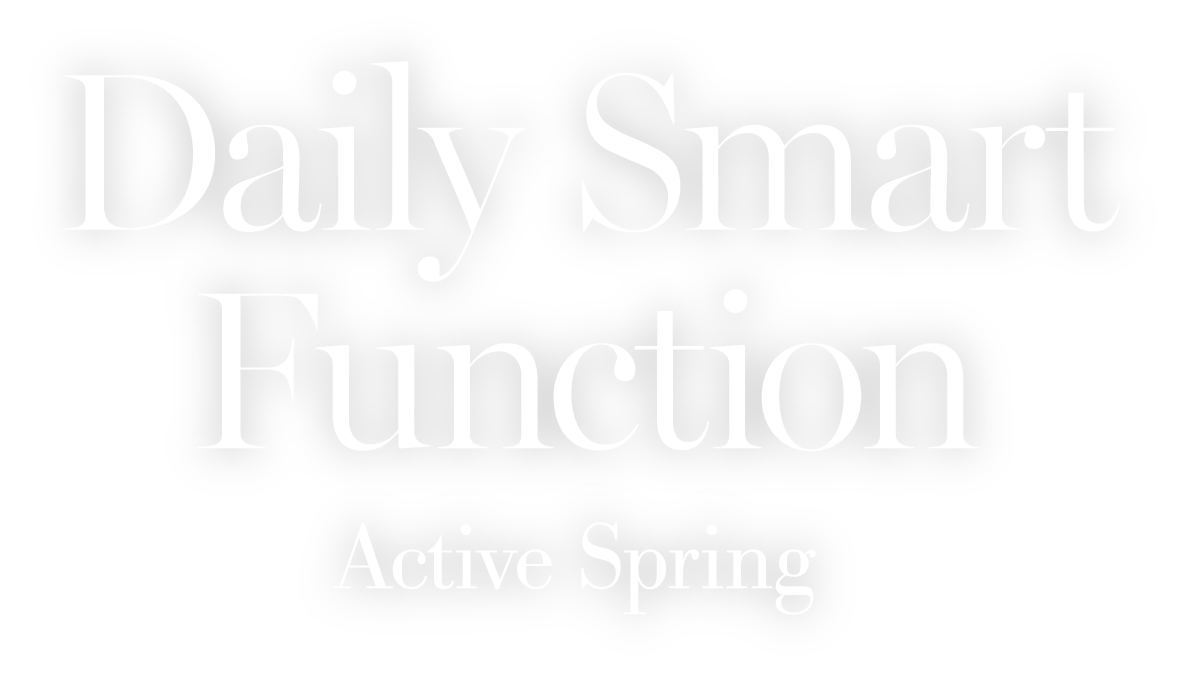 Daily Smart Function Active Springのメインタイトル