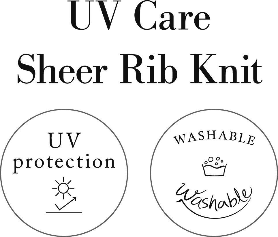 UV Care Sheer Rib Knit