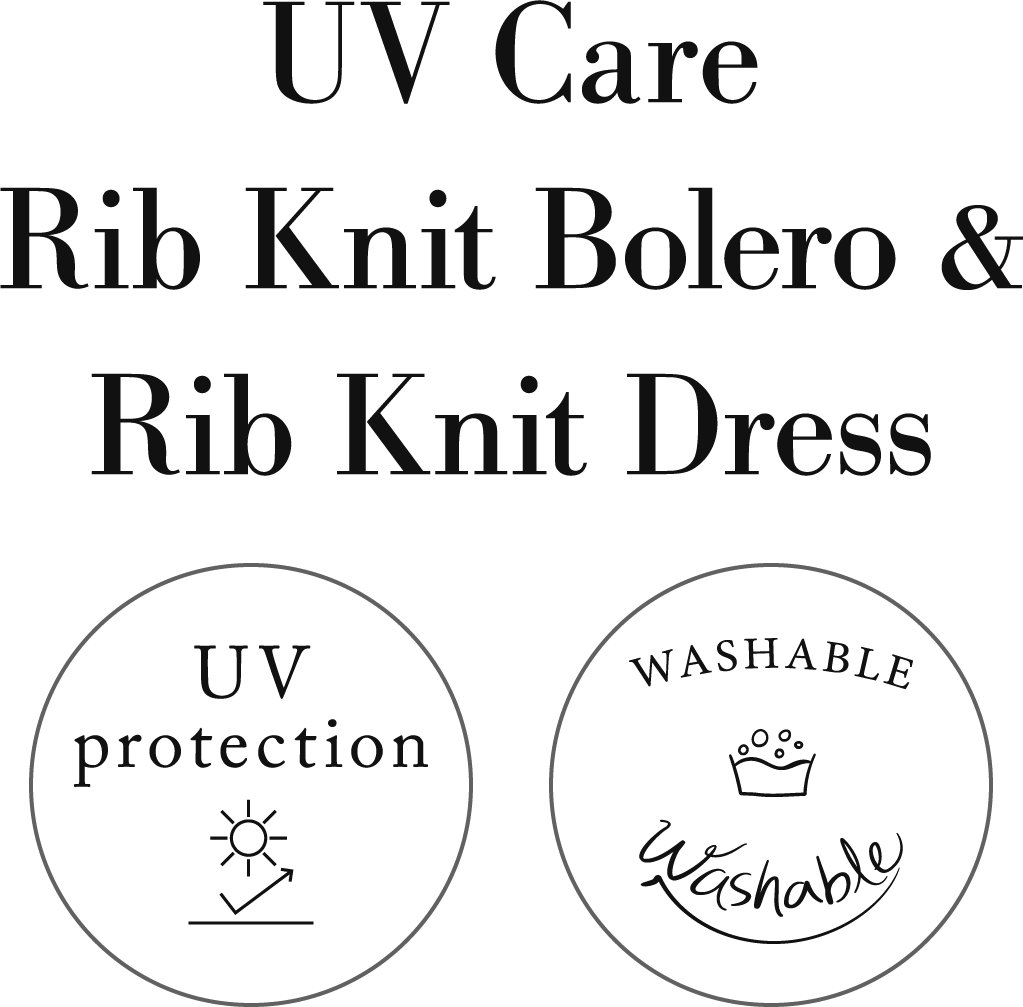 UV Care Rib Knit Bolero & Rib Knit Dress