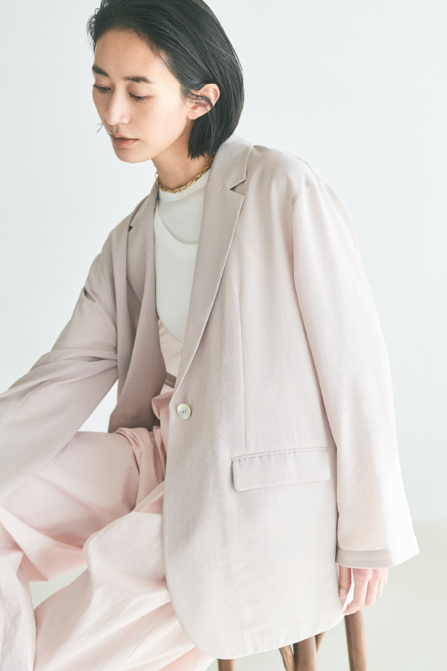 ドロップショルダー ビッグシルエット シアージャケット
