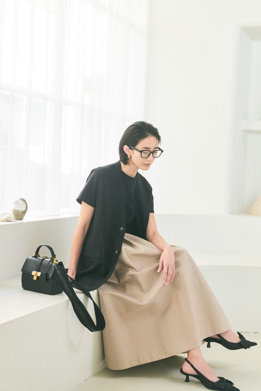 TIMELESS ISSUE 神山まりあさん的 Mila Owen 名品の着こなしと