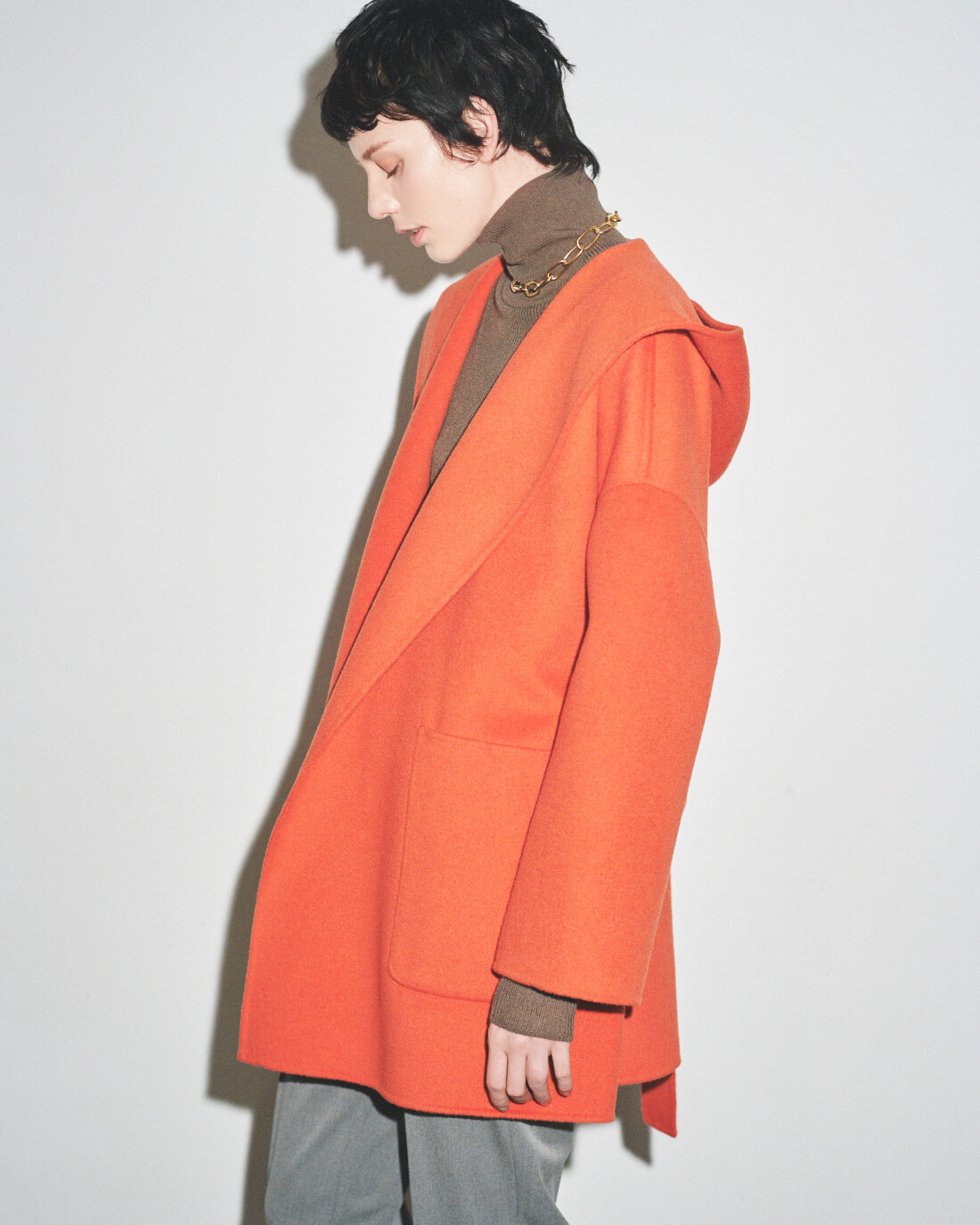 ミラオーウェン ダッフルコート イエロー 2022AW 美品✨】Mila Owen ロングダッフルコート 2022AW イエロー 1