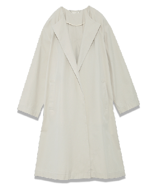 Behind tack A-Line coat
